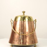 Антикварное декоративное ведро из комбинированного металла 1850-х гг. 