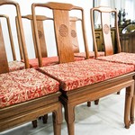 Винтажный комплект стульев с подушками