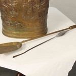 Антикварное ведро для золы (зольник) из латуни 1900-х гг. 