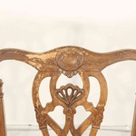 Комплект из 4-х антикварных стульев в стиле Томаса Чиппендейла 1890-х гг. 