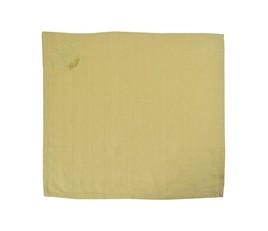 Салфетка из окрашенного льна с вышивкой ручной работы