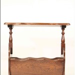 Винтажная газетница из дуба 1950-х гг. 