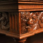 Антикварный французский дубовый шкаф 1860-х гг. 