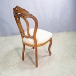 Комплект антикварных стульев в стиле неорококо с ажурными спинками 1870-х гг.