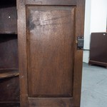 Навесной угловой  шкаф темного дуба 1800-х гг.
