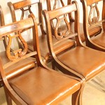 Комплект из 6-ти антикварных стульев в стиле неоклассицизм 1950-х гг. 