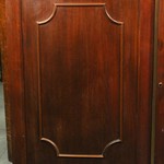 Антикварный книжный шкаф с разомкнутым фронтоном 1870-х гг. 