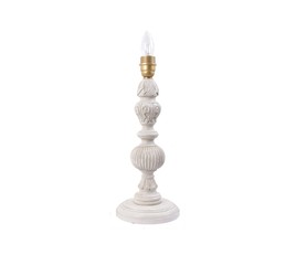 Белая настольная лампа в классическом стиле