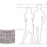 Полукруглая подставка для зонтиков 
