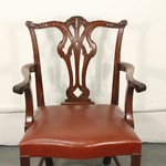 Антикварное кресло в стиле Чиппендейл 1890-х гг. 