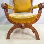 Антикварное кресло дантеска 1870-х гг.