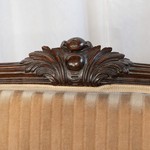 Антикварный диван со спинкой корзина 1850-х гг. 