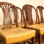 Комплект из 6-ти антикварных стульев со сквозной спинкой 1900-х гг. 