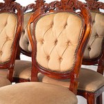 Комплект винтажных стульев с каретной стяжкой