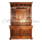 Антикварный ореховый резной буфет 1860-х гг. 