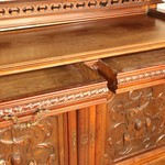 Антикварный ореховый резной буфет 1860-х гг. 