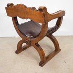 Винтажное курульное кресло 1950-х гг.