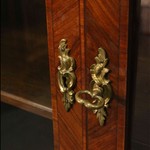 Антикварный книжный шкаф с наборным фасадом дверец 1860-х гг. 