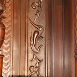 Антикварный ореховый резной буфет 1860-х гг. 