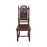 Дубовый мебельный гарнитур из буфета, стола и 6 стульев второй половины 19 века