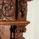 Антикварный французский дубовый шкаф 1860-х гг. 