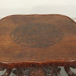 Антикварный чайный столик со съемным подносом 1840-х гг.