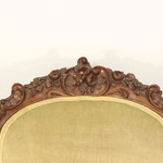 Антикварное кресло с резным навершием 1840-х гг. 