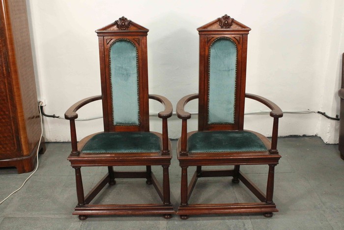 Комплект из 2-х антикварных кресел 1870-х гг. 