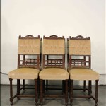 Комплект антикварных стульев с резной балюстрадой 1880-х гг.