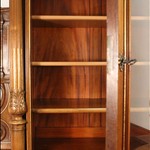 Антикварный одночастный буфет с резным навершием 1870-х гг. 