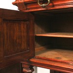 Антикварный сервант с зеркальным полотном и мраморной столешницей 1870-х гг. 