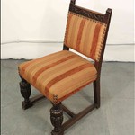 Комплект антикварных стульев с пышными сиденьями 1910-х гг. 