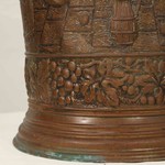 Антикварная подставка для зонтов из меди 1910-х гг. 