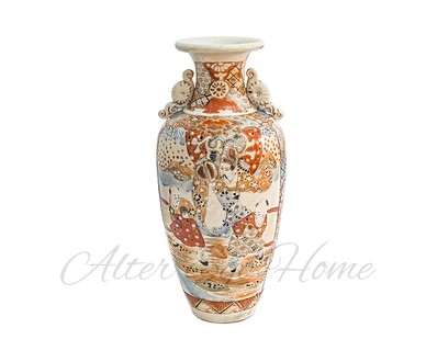 Старинная японская ваза из керамики