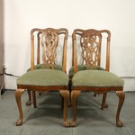 Комплект из 4-х антикварных стульев в стиле Томаса Чиппендейла 1890-х гг. 