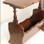 Винтажная газетница из дуба 1950-х гг. 