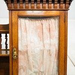 Старинный настенный трёхчастный шкафчик из дуба 1890-х гг.