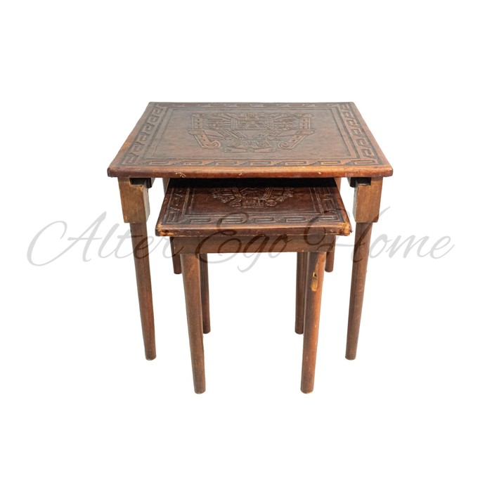 Антикварный столик-гнездо из двух предметов 1930-х гг.
