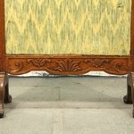 Антикварный каминный экран с резным навершием 1750-х гг. 