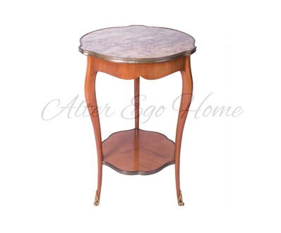 Антикварный консольный столик с мраморной столешницей