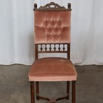 Комплект из шести антикварных стульев в стиле неоренессанс со спинкой капитоне 1860-х гг. 