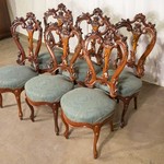 комплект антикварных стульев в стиле неорококо 1850-х гг.