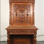 Антикварный французский дубовый шкаф 1860-х гг. 