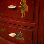 Антикварное напольное зеркало в стиле шинуазри 1910-х гг. 