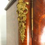 Антикварный книжный шкаф с наборным фасадом дверец 1860-х гг. 