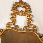 Комплект из винтажного настенного зеркала и полушкафа с мраморной столешницей 1940-х гг. 