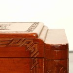 Антикварный китайский сундук с резными композициями 1910-х гг. 