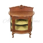 Антикварный чайный столик с фигурным поликом 1910-х гг. 